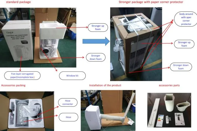 Factory Price Intelligent Portable Air Conditioner with Highly Dehumidifier