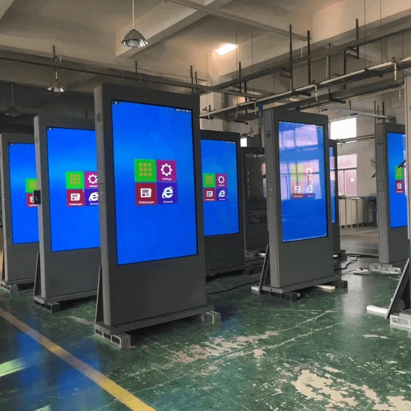 Customized Outdoor 49inch Wall-Mounted Digital Signage Interactive LCD Touch Screen