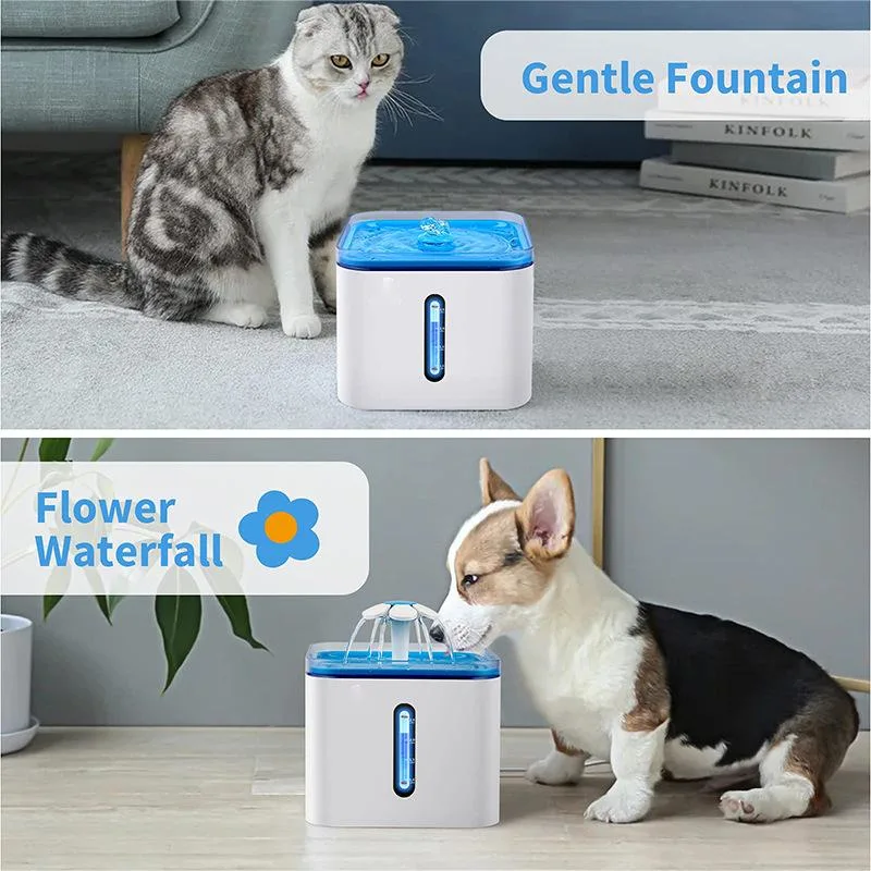 High-Quality Filtered Dispenser Automatic Water Fountain for Pet Cat Dog Feeder with Smart Pump