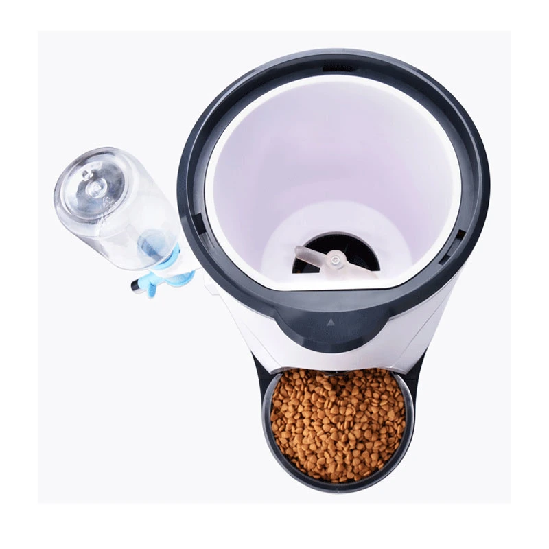 Large-Capacity Pet Intelligent Feeder with Water Bottle