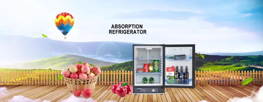 Noise-Free 12V AC&DC Absorption Hotel Mini Bar Refrigerator Fridge