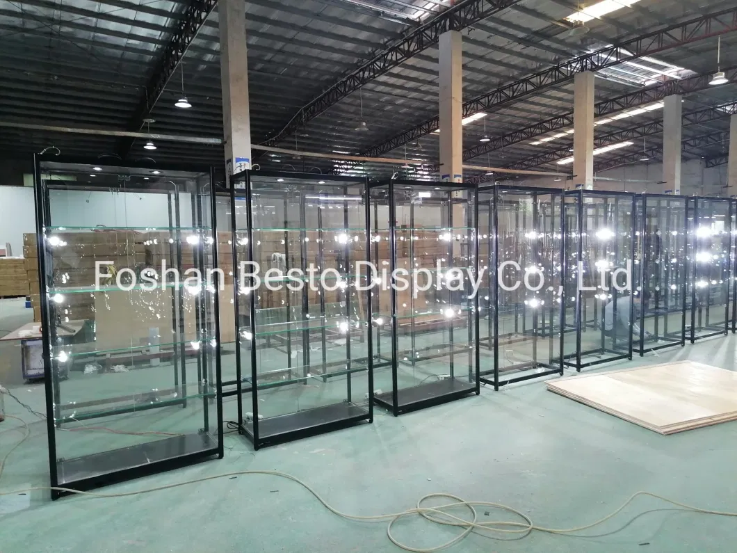 Free Standing Display Glass Cabinet for Retail Vape Store, Electronics Store, E-Cigarette Store, Smoke Store, Museum Display, Exhibition Display.