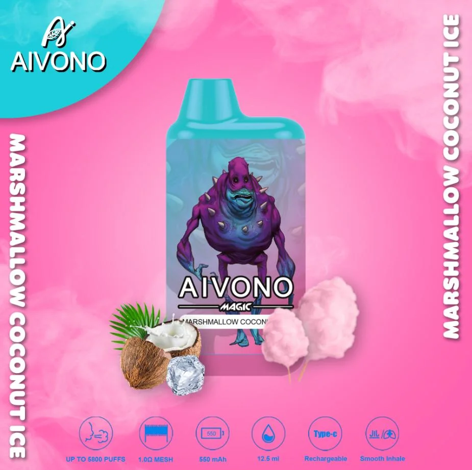 Aivono Disposable Chargeable Factory Wholesale Electronic Cigarette Aim Magic Box 5800puffs OEM