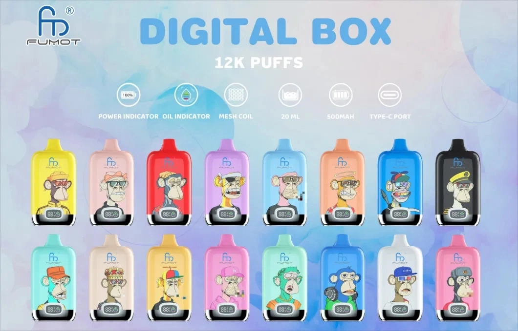 12000 Puffs Disposable E Cig Digital Box with LCD Screen Wholesale I Vape