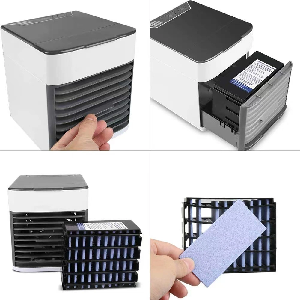 Portable Mini Desktop Air Conditioner Fan Personal Space 3 Wind Speed Cooler Air Cooling Water Fan