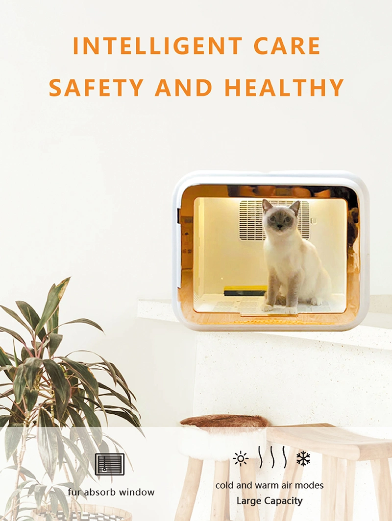 2023 New Fashion Folding Automatic Pet Drying Machine Professional Box Cat Dog Blower Pet Hair Dryer Cat Dog Dryer Box