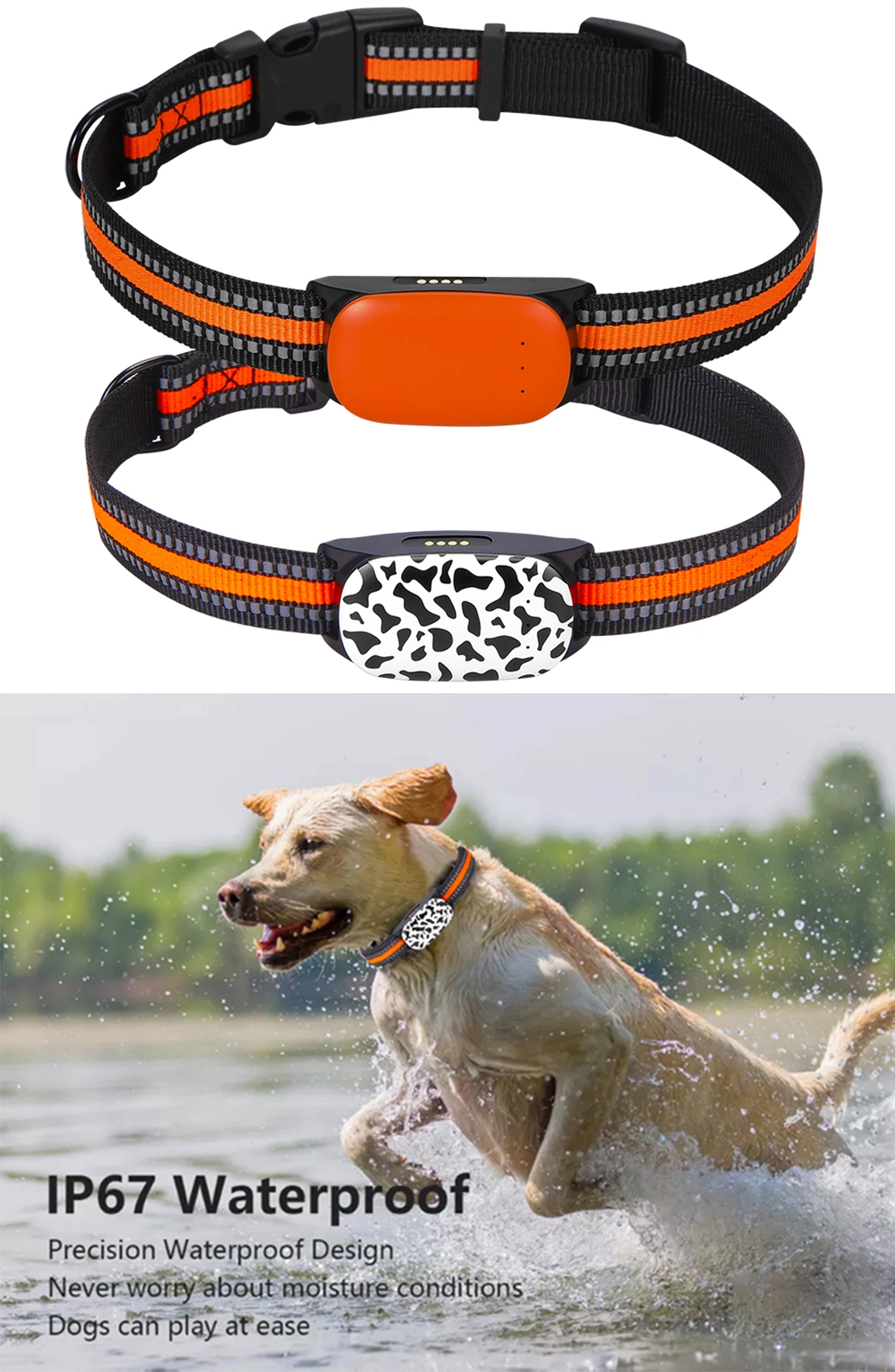 Factory wholesale 4G LTE newest waterproof pets GPS tracker with real time tracking free APP for dog cat animal Y34