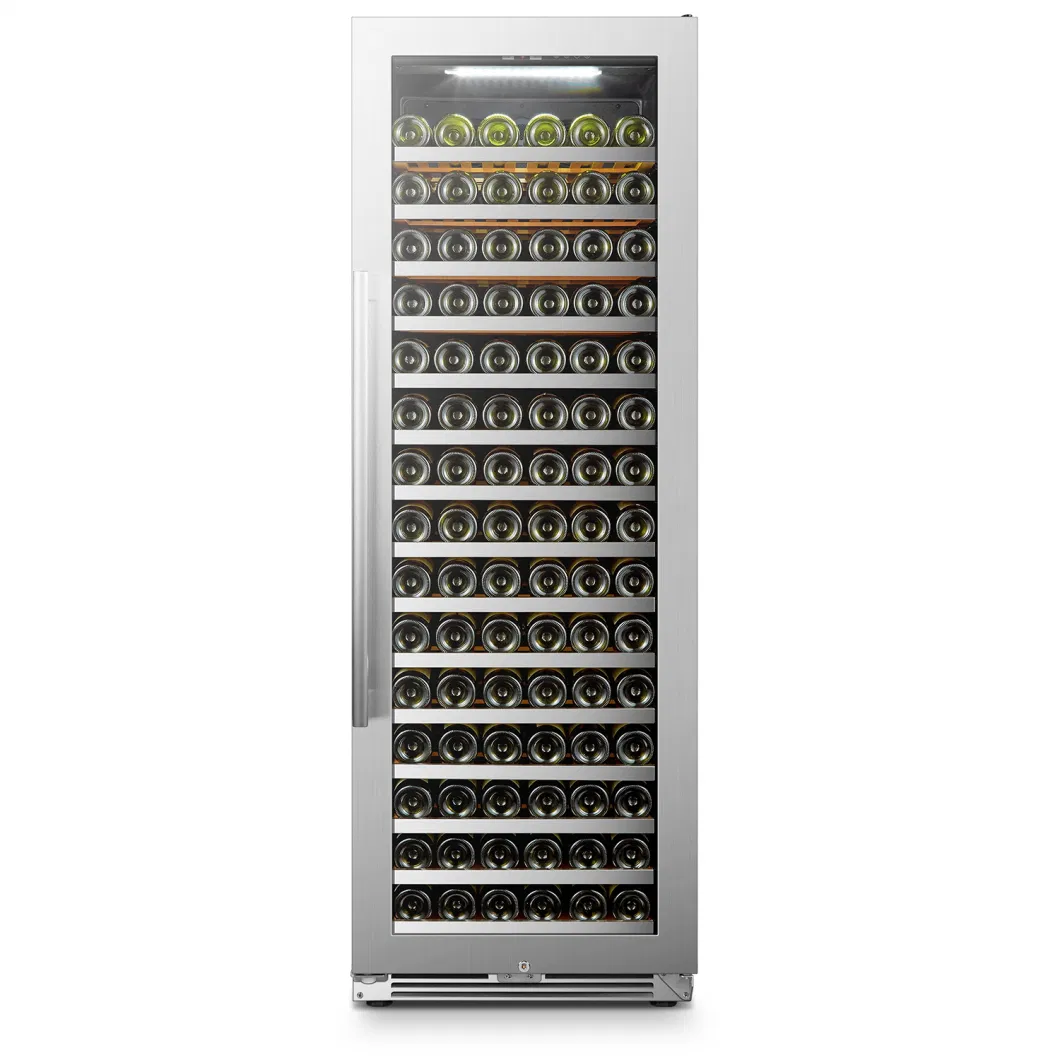 Luxury Built-in 171 Bottles Single Zone Compressor Wine Cellar