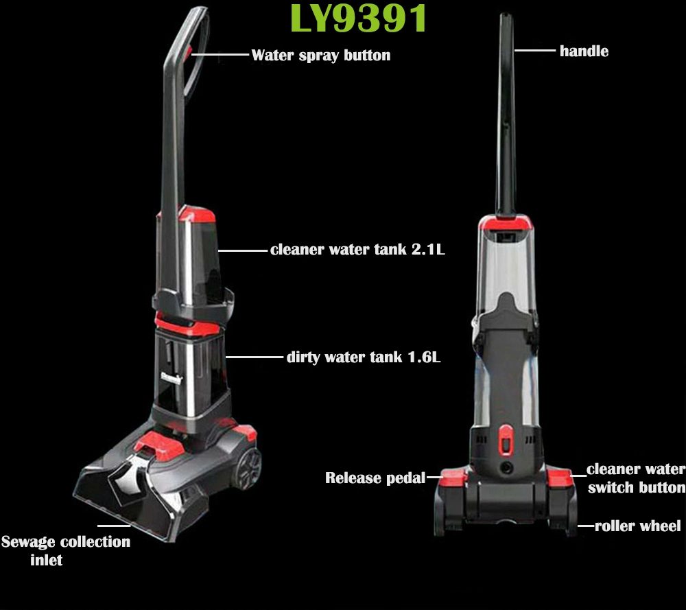 Liyyou Pet Hair Eraser Upright Vacuum Cleaner with Tangle Free Brushroll