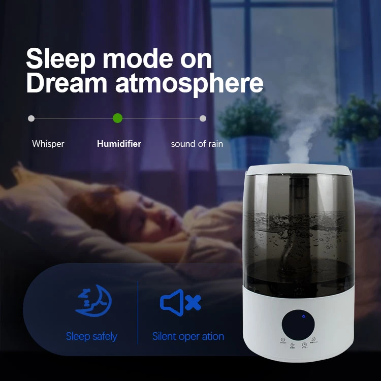 Bedroom Humidifier for Large Room Dry Air Humidifier for Home 4L Long-Lasting Cool