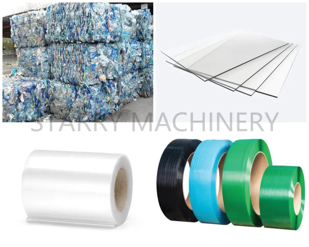 Plastic Bottle Recycling Machine Pet Crushing Washing Drying Recycling Line Pet Bottle Flakes Hot Washing Machine