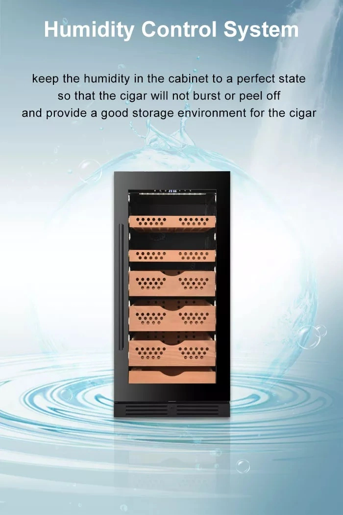 Constant Temperature Humidity Cigar Cooler Inverter Compressor Cigar Humidor Cigar Aging Cabinets with Humidity Control System