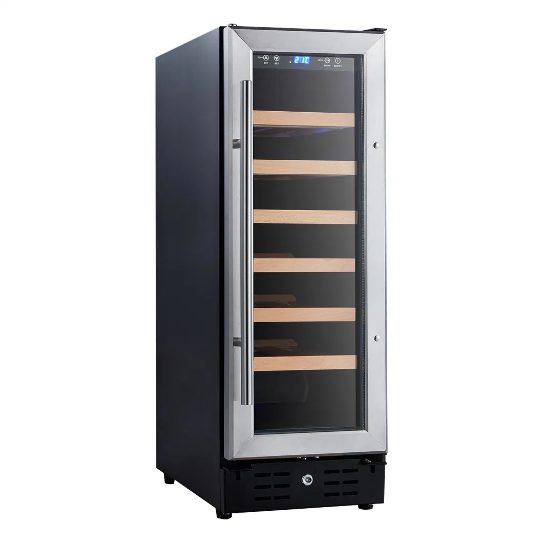 China Manufacturer Stainless Steel or Black 21-Bottle Wine Cooler