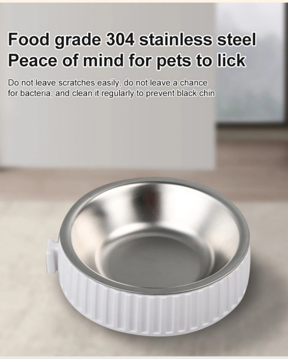 Pet Feeder Set Dog Bowl Stainless Steel Smart Pet Food Feeder