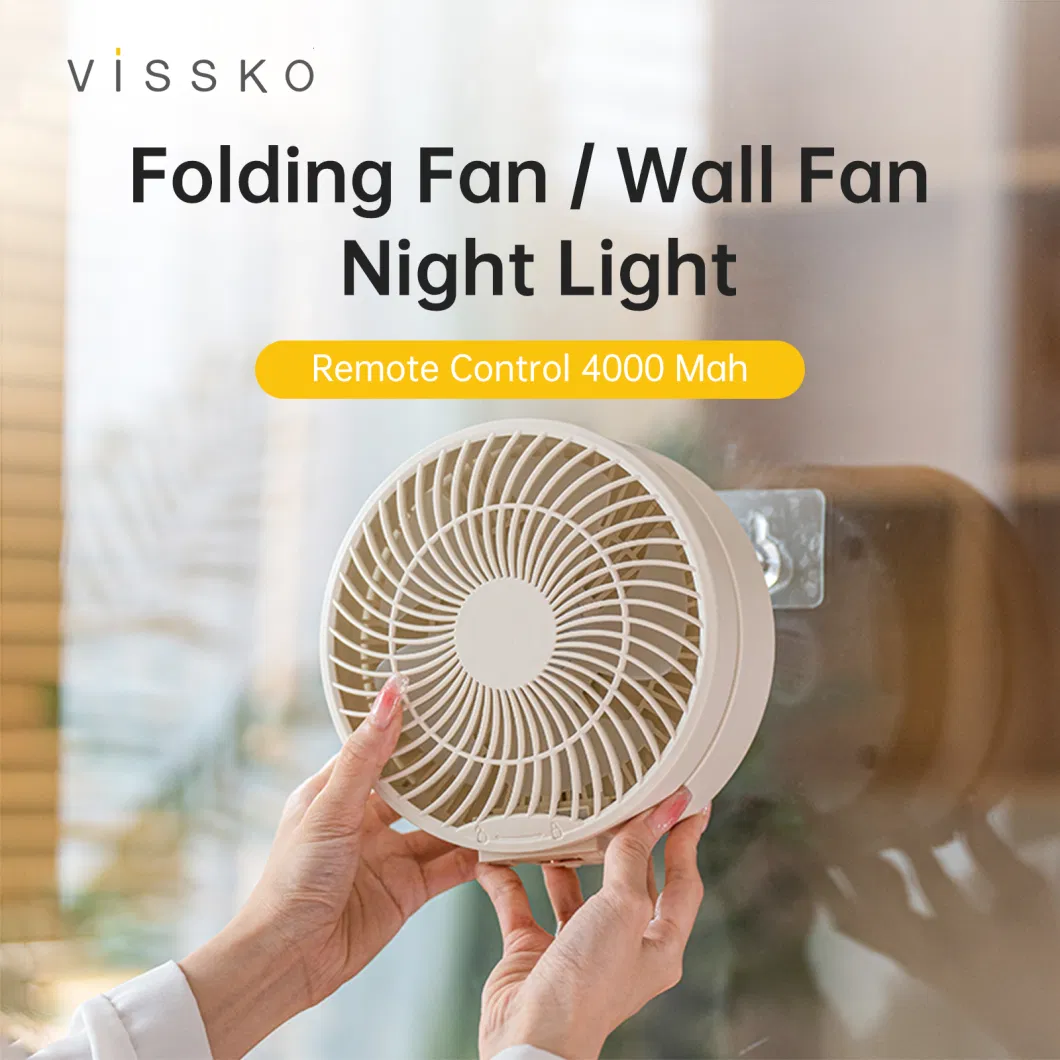 OEM Fan Mini Portable USB Rechargeable Adjustable Folding Aircirculator Table Fan Natural Wind Desktop Table Fan for Home Office