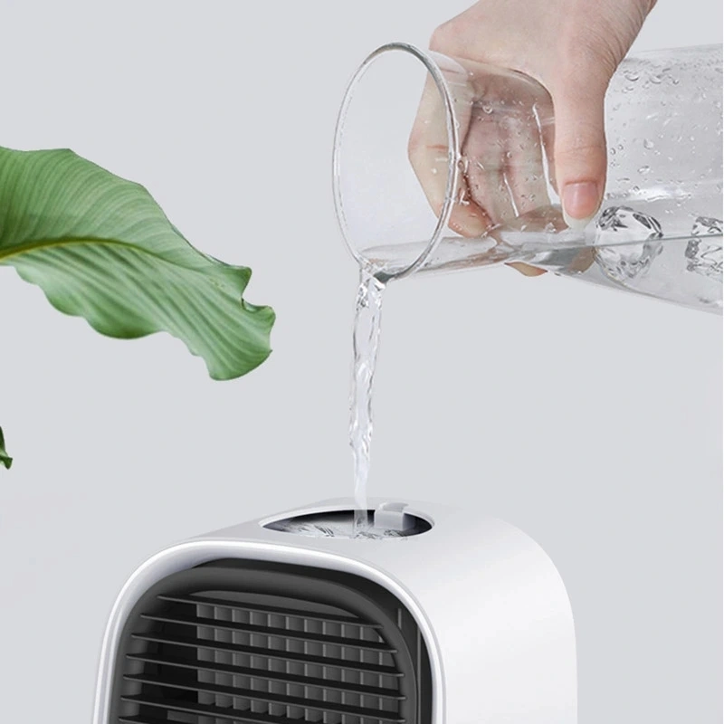 Mini Desktop Tower Air Conditioner Cooler Charging Electric Battery Portable Rechargeable Mini Fan (FAN-23)