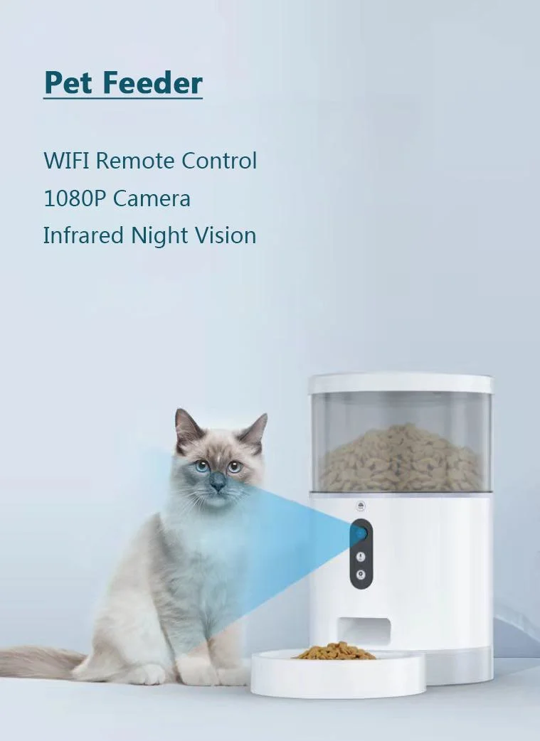 Dog Cat Smart Pet Feeder Camera WiFi Mobile Phone APP Remote Control Pet Feeder