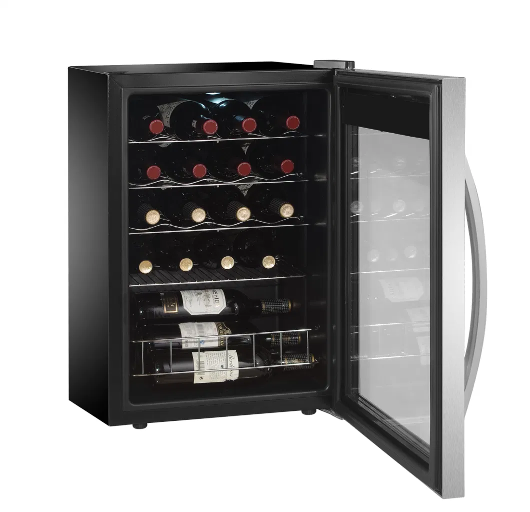 Factory Custom Home Appliance Single Compressor Small Modern Wine Cellar Wine Cooler 19 Bottles