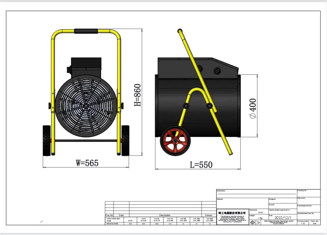 Construction&Factory 15\30kw Building Hot Air Forced Electric Fan Heater Industrial Portable Space Room Heaters