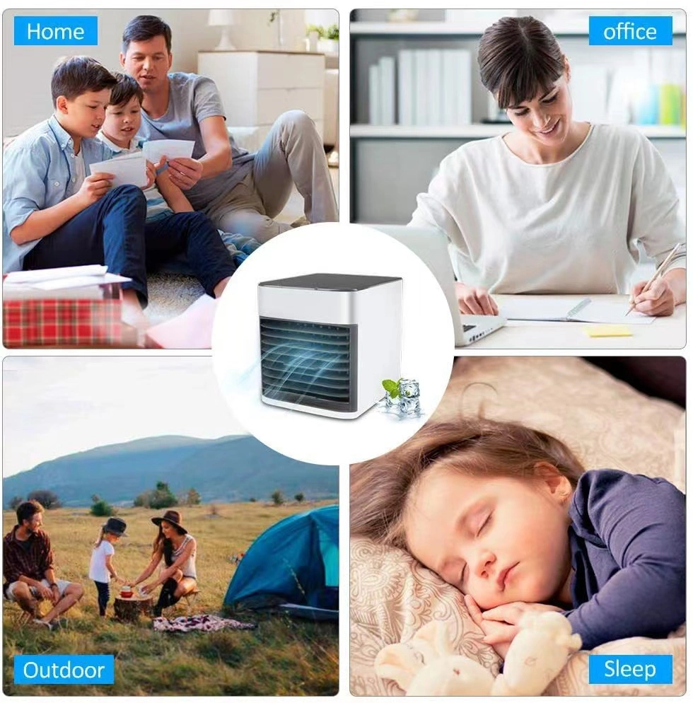 Portable Mini Desktop Air Conditioner Fan Personal Space 3 Wind Speed Cooler Air Cooling Water Fan