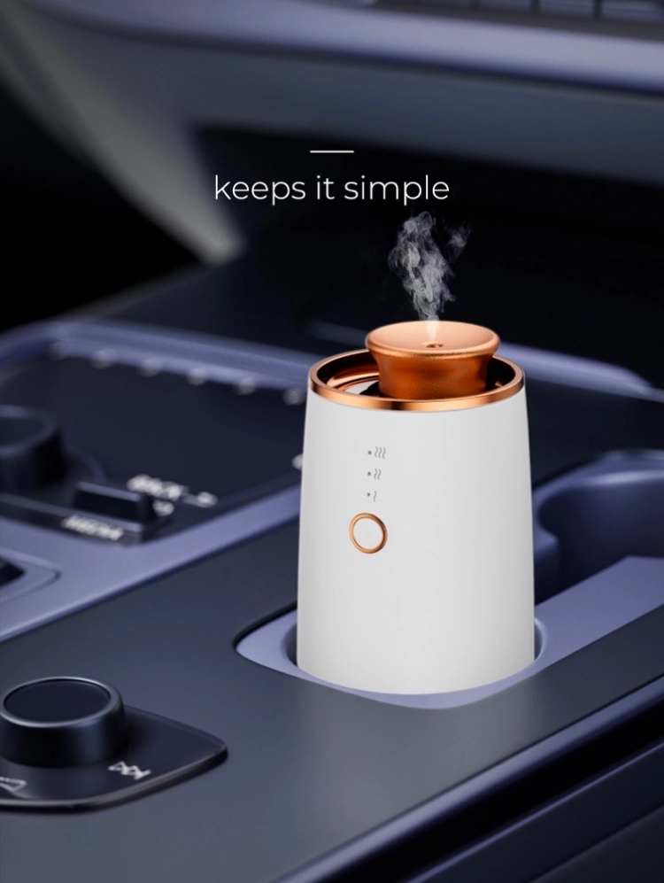 New Arrival Air USB Rechargeable Aroma Diffuser Machine, Hot Sale Room Nebulizing Scent Diffuser for Car Cupholder