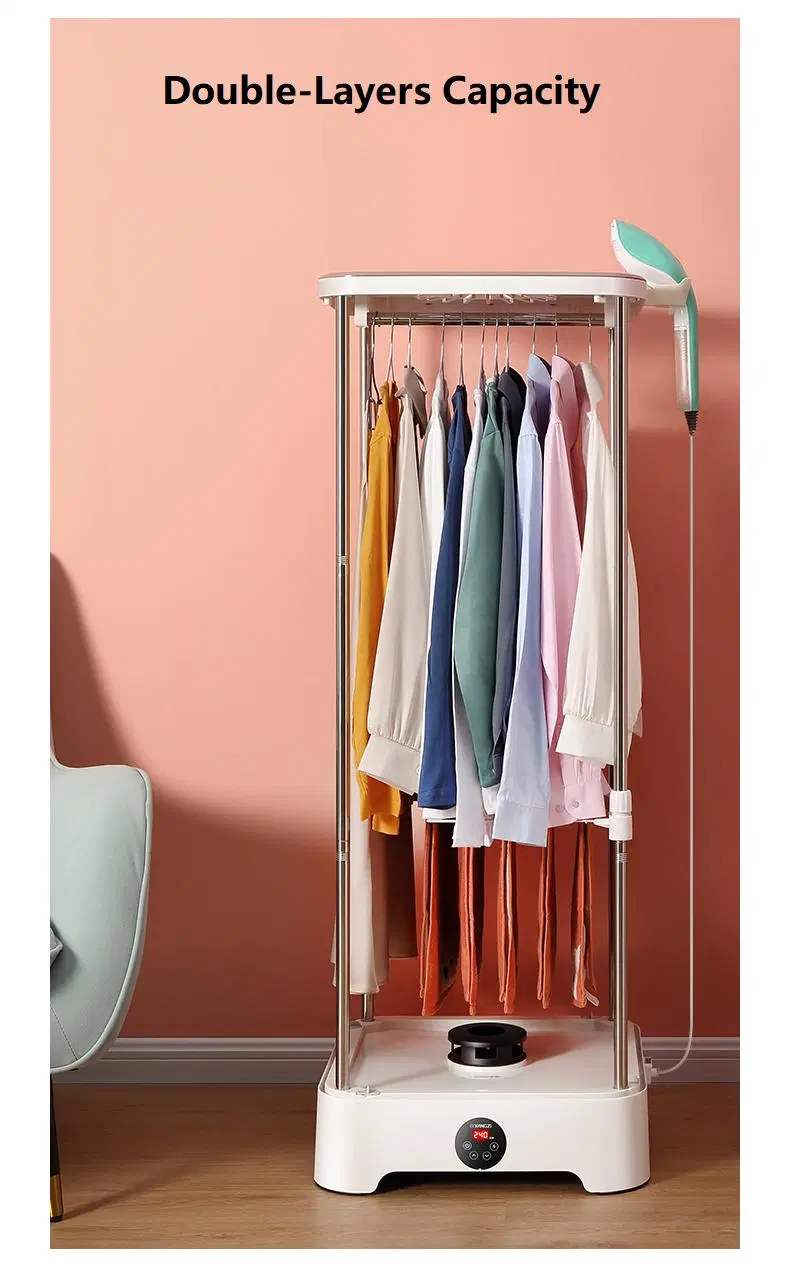 Double Layers Foldable Clothes Dryer Smart Electric Clothes Drying Machine for Personal