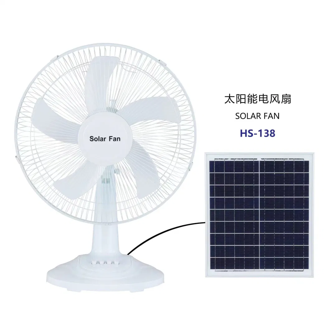 Cooling Fan Motor Fan USB Charging Interface Rechargeable Fan Charge Display Powerful Fan 3 Gears Solar Electrical Fan Solar Poly A Grade Stand Smart Fan