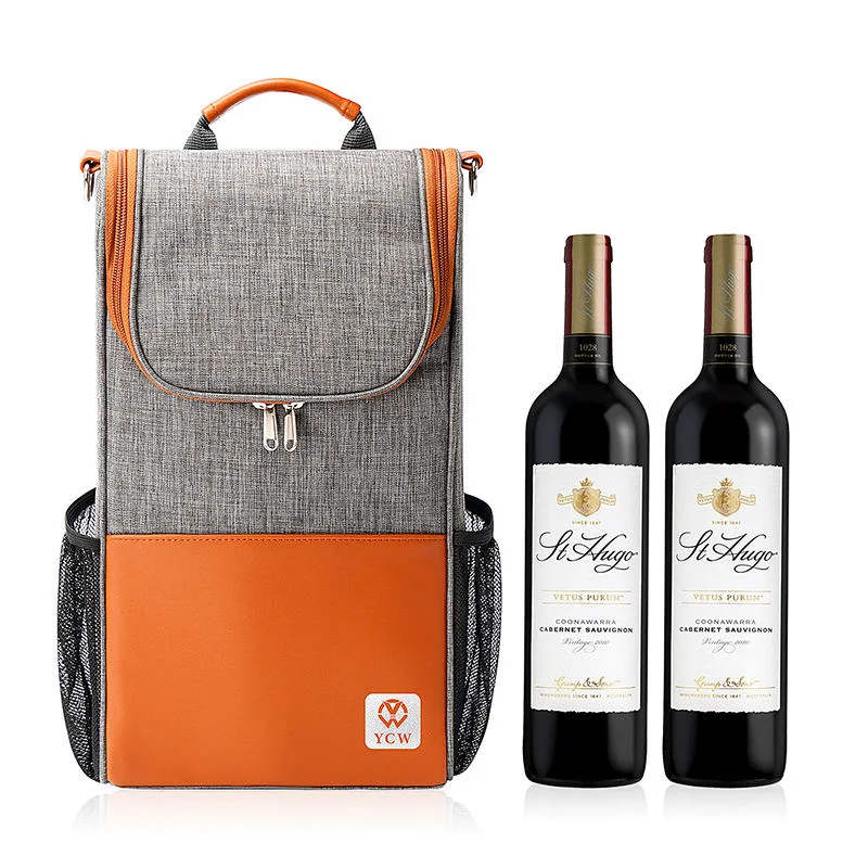 Customized Long Strap Single Water Small Baby Bottle Wine Thermal Insulated Cooler Bag