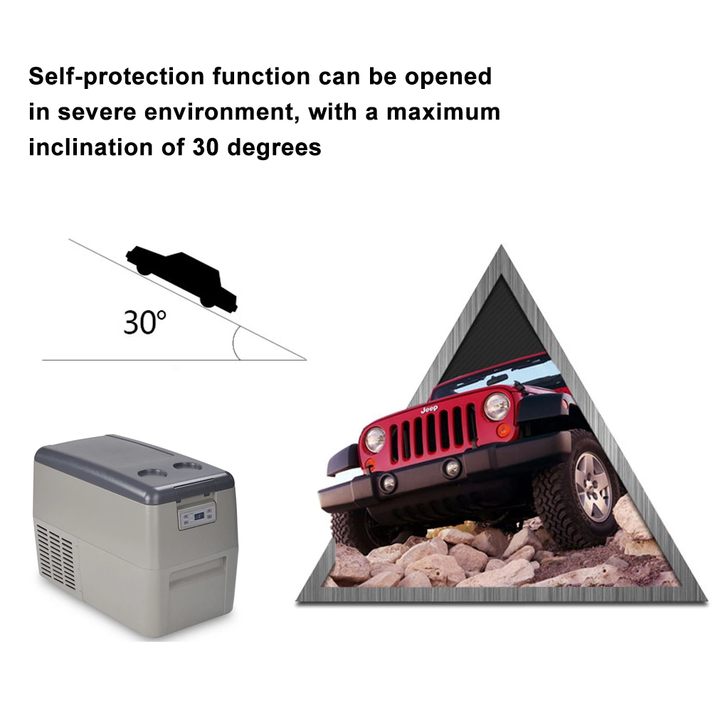 DC12V/DC24V 35L Portable Mini Camping Slide Refrigerator Freezer for Car
