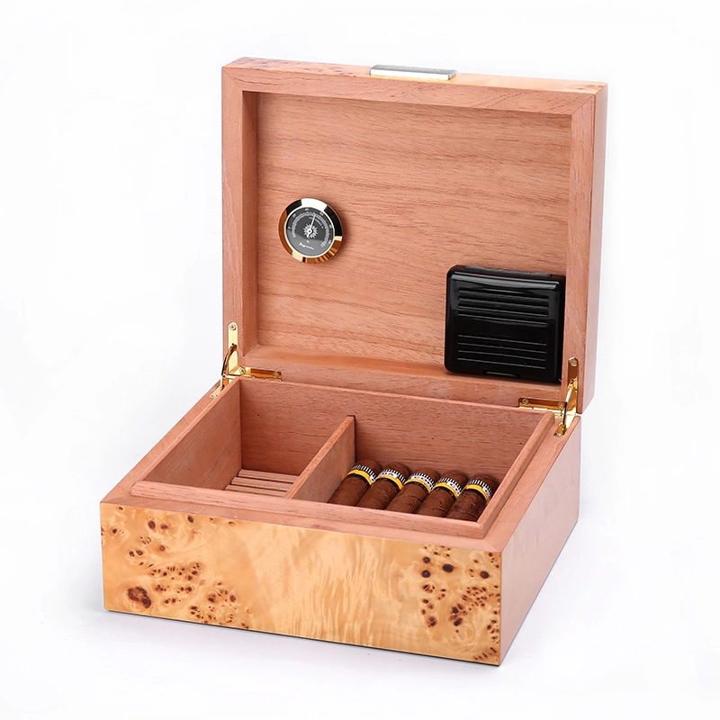 Wooden Cigar Box with a Divider Wholesales