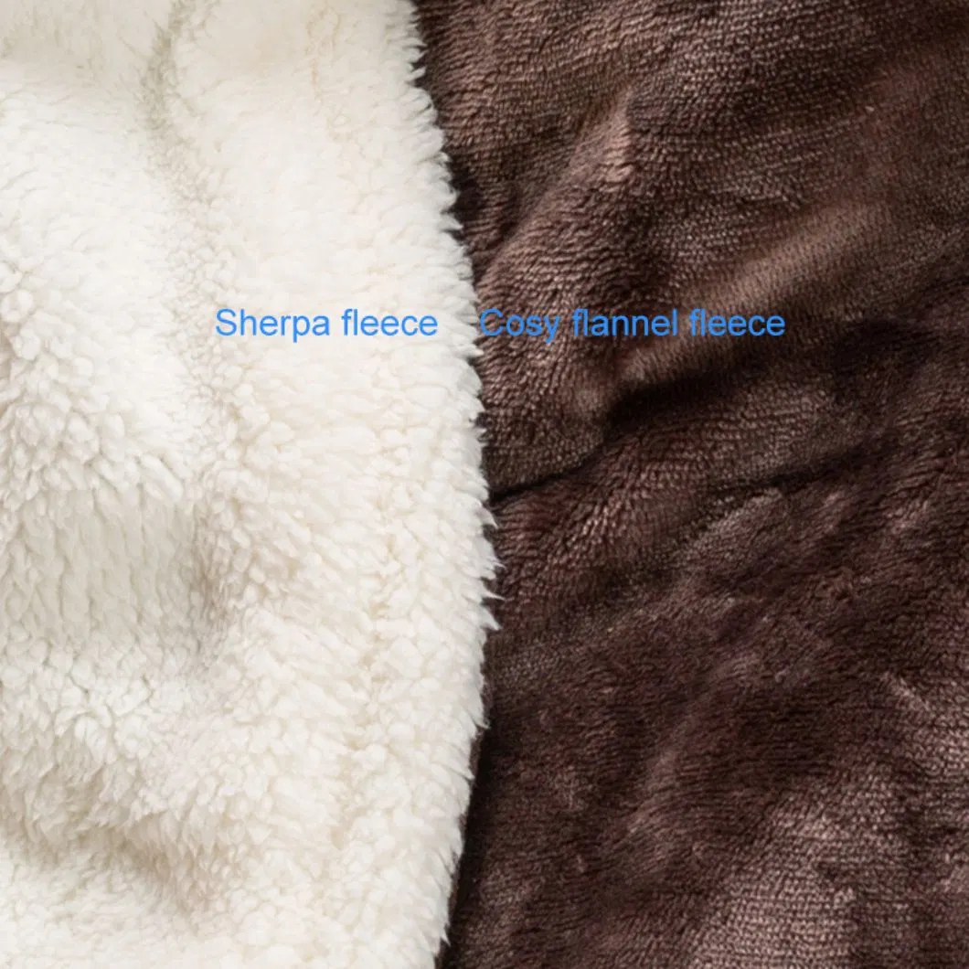 Hot Sales Online Electric Heating Blanket, Soft Sherpa Heated Throw Blanket