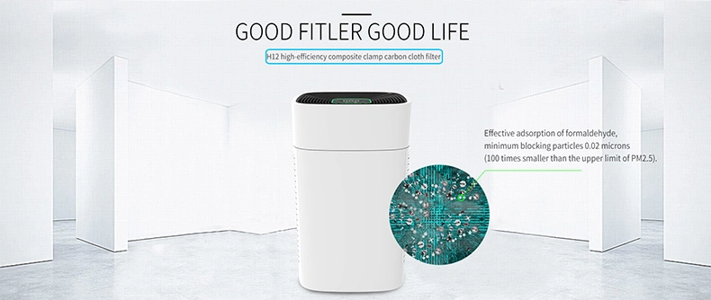 Smart Home WiFi APP Control H11 H13 Ionizer 3 Stage Filtration Air Purifier Cleaner