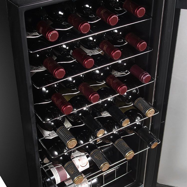 88L Small Smart Hotel Mini Wine Cooler Seamless LED Bar Fridge Cabinet Beverage Cooler Silent Cold Drink Wine Cellar
