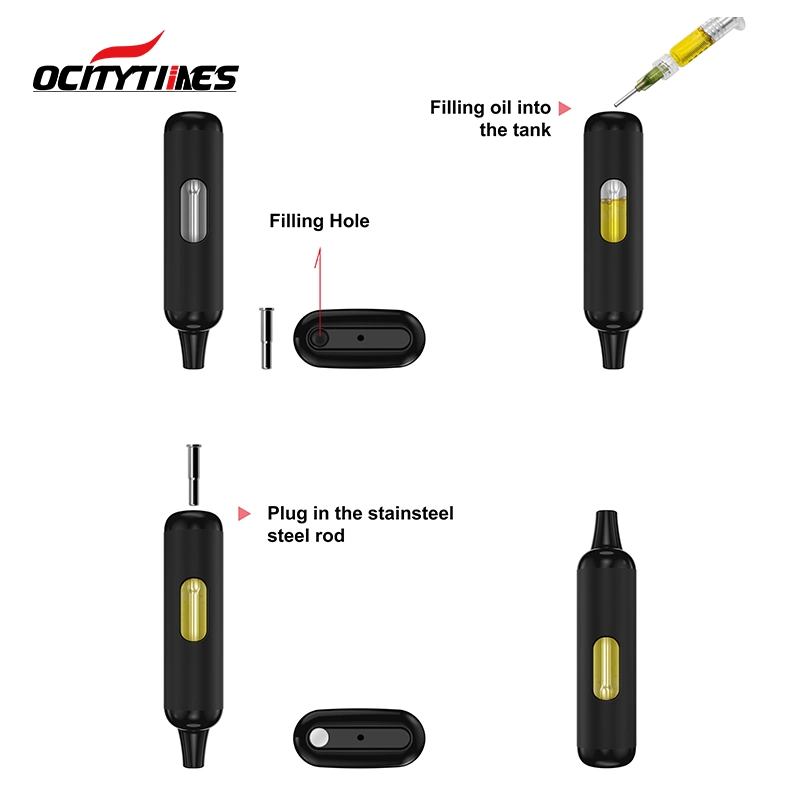 Pure Distillate Oil Pre Heating Disposable 2ml Cart Vape Device