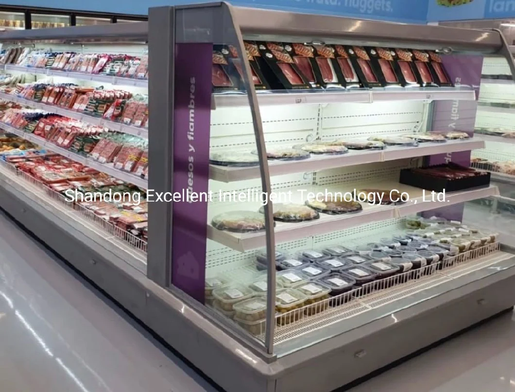 Display Showcase Wine and Beverage Cooler Commercial Fridge Refrigerator for Supermarket