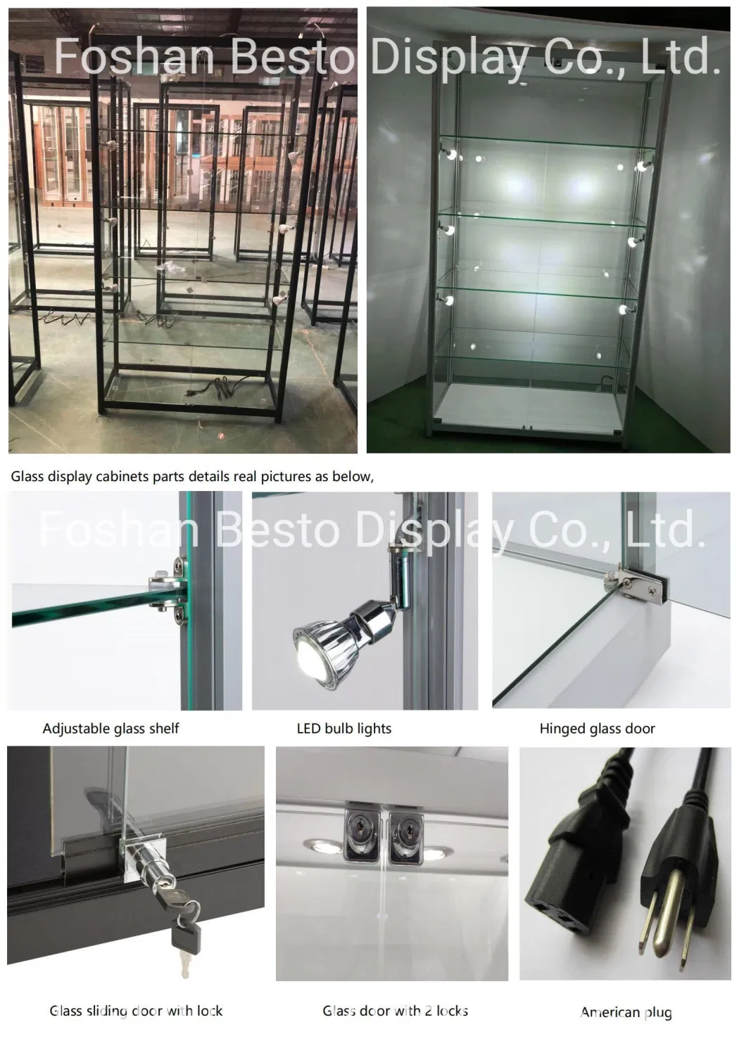 Free Standing Display Glass Cabinet for Retail Vape Store, Electronics Store, E-Cigarette Store, Smoke Store, Museum Display, Exhibition Display.