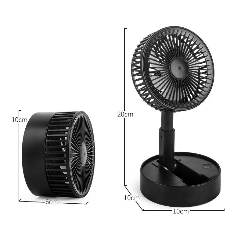 USB Charging Folding Portable Outdoor Mini Desktop Handheld Telescopic Fan