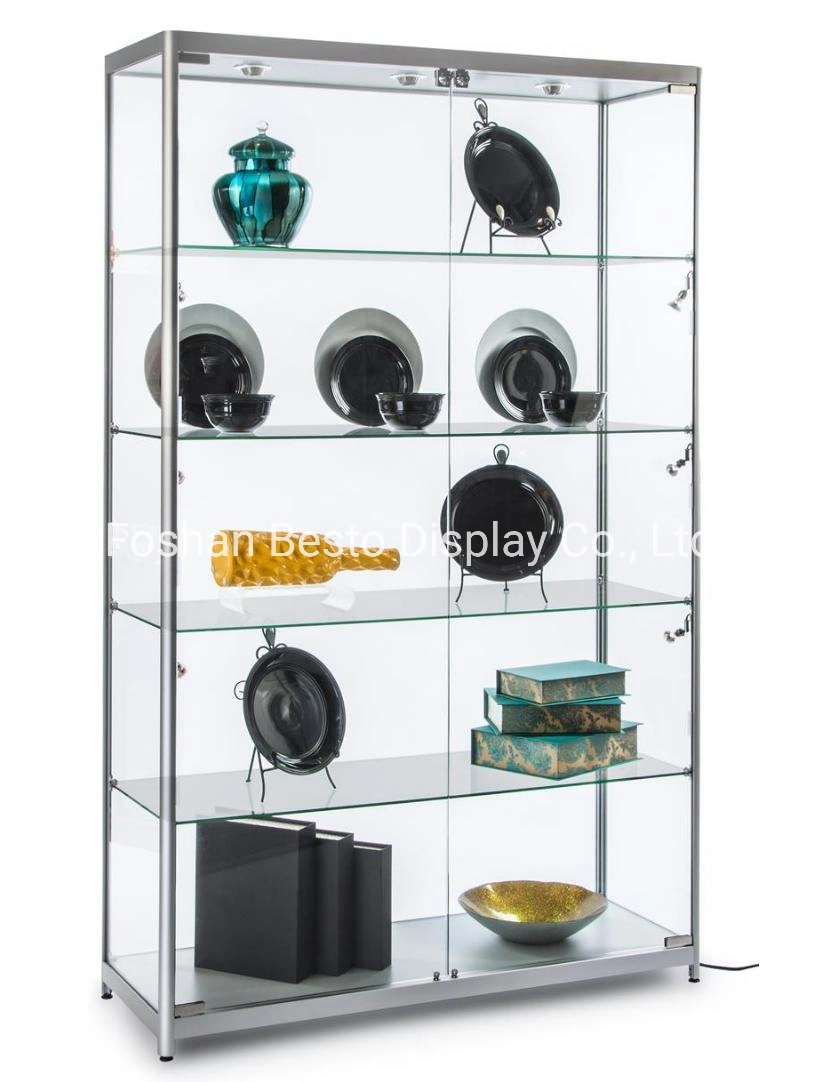 Free Standing Display Glass Cabinet for Retail Vape Store, Electronics Store, E-Cigarette Store, Smoke Store, Museum Display, Exhibition Display.