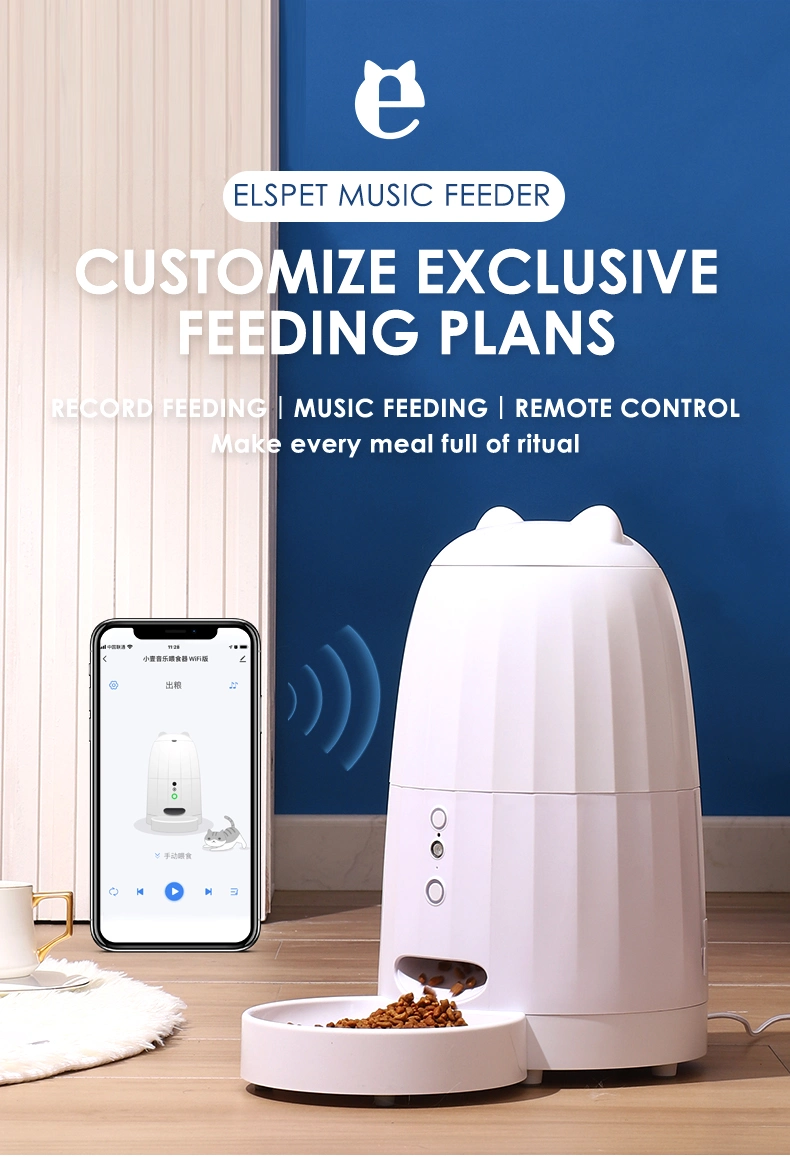 Intelligent Pet Food Distributor for Dogs and Cats Feeder with Remote APP Control