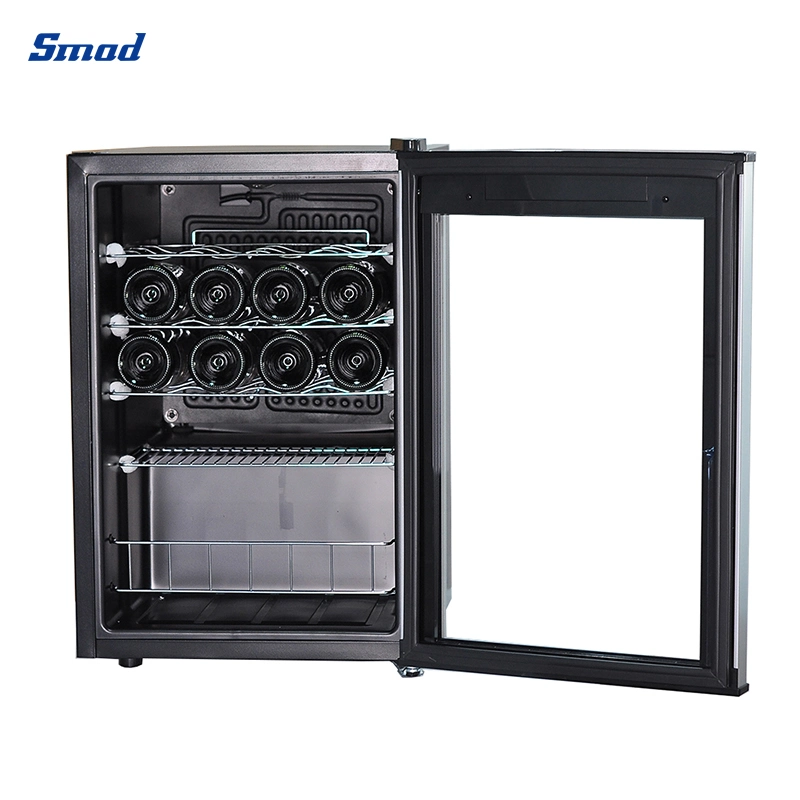 Smad OEM 20 Bottles Portable Glass Door Small Refrigerator Wine Cooler