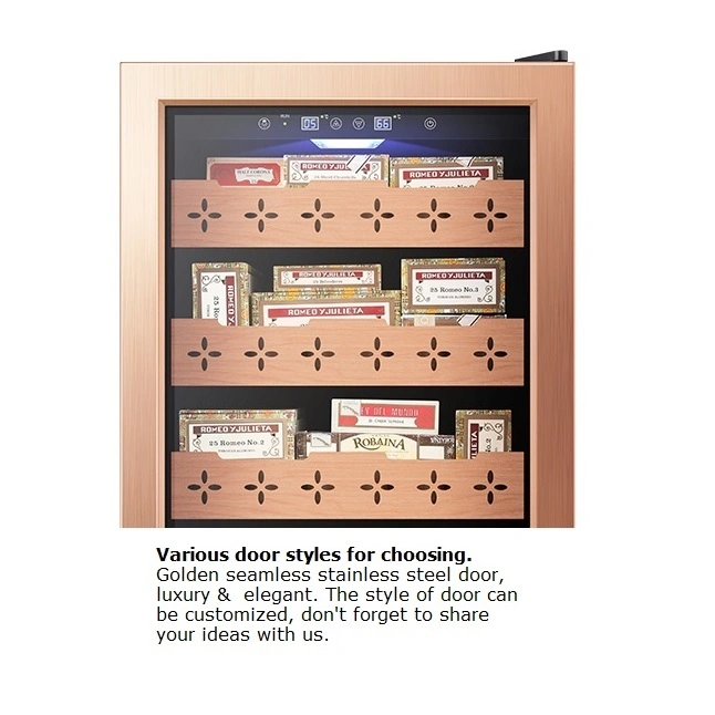 Large Two Zone Cigar Refrigerator Humidor