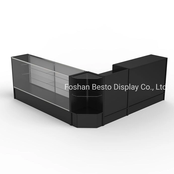 Glass Display Counter Cabinet Made of MDF and Tempper Glass for Vape Store, Smoke Shop, E-Cigarette Store, Shop Wholesale, Retail Stores.