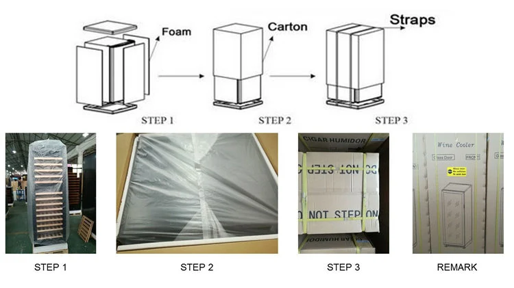 Embedded Kitchen Low-E Glass Door Compressor Wine Chiller