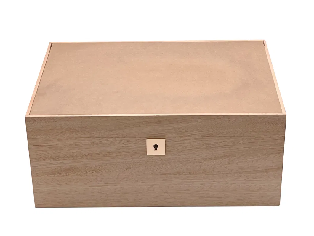 Cigar Humidor Stash Cigar Box with Lock Case Wood Storage Case Holds