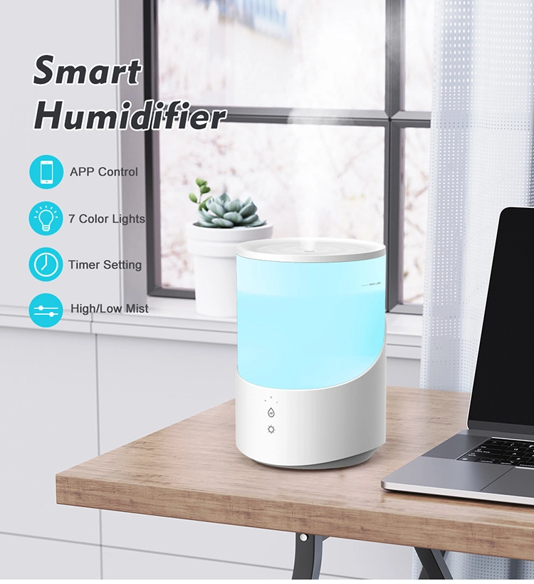 OEM Smart 2.5L Ultrasonic Cool Mist Diffuser Humidifier for Home