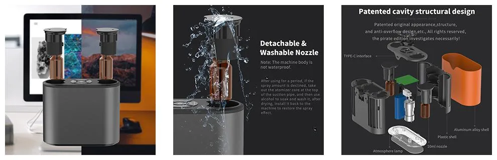 No Water Mini Portable USB Home Room Electric Air Aromatherapy Essential Oil Car Scent Fragrance Aroma Diffuser