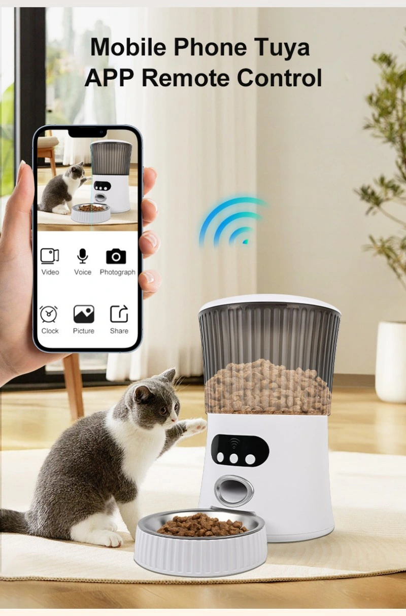 Pet Feeder Bowl 5L WiFi Smart Automatic Cat Feeder Food Dispenser