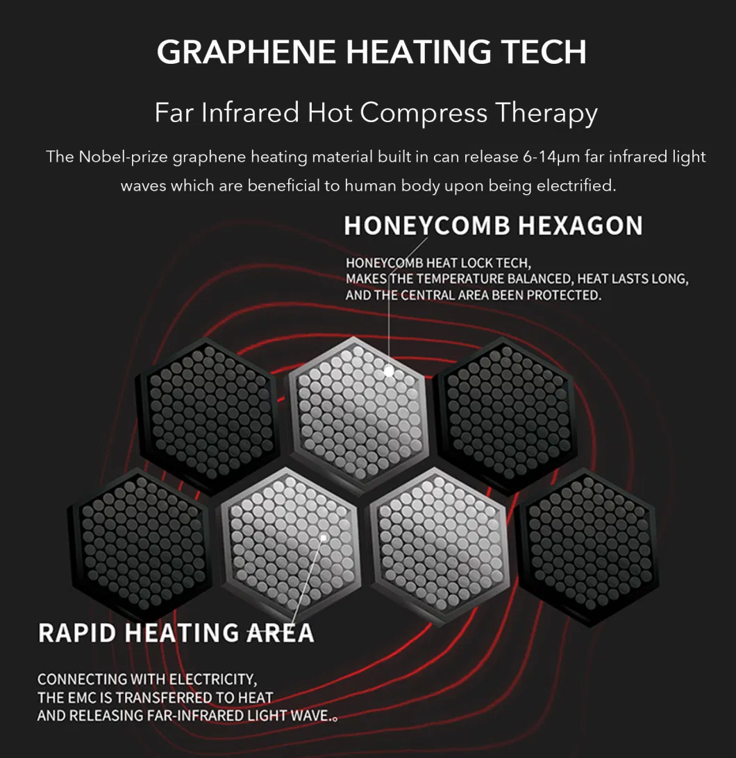 Graphene Heating Far Infrared Abdomen Support Device for Lumbar Traction