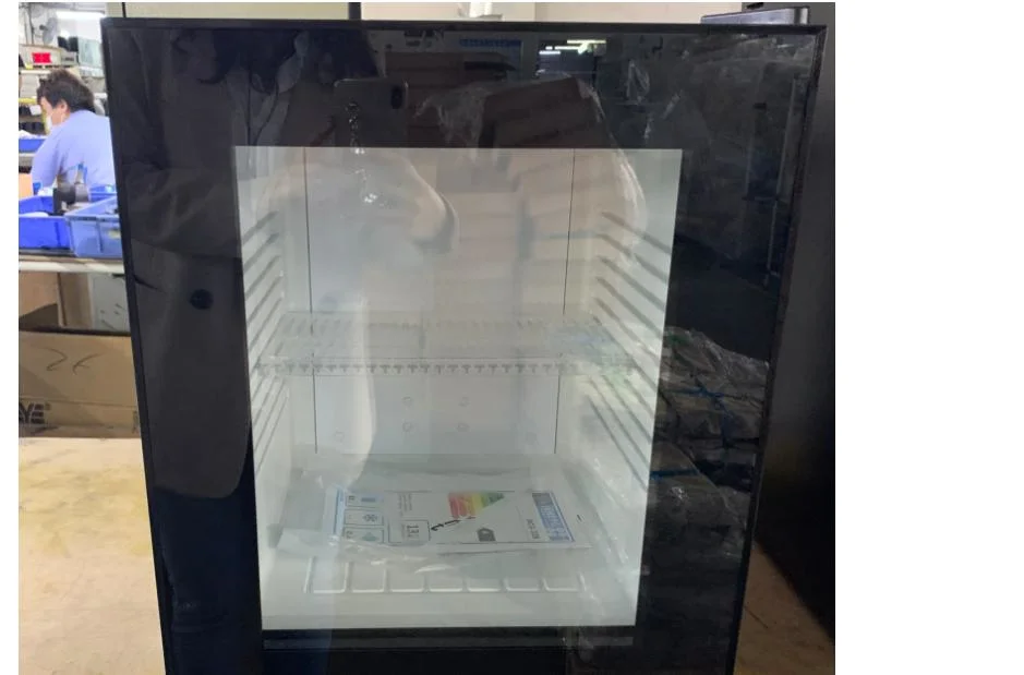 Glass Door Thermoelectric Cooler Showcase Minibar Fridge