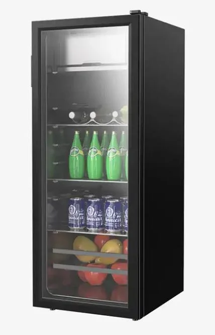 Sc118 118L Small Wine Refrigerator Cooler with Freestanding Design, LED Light Bar and Constant Humidity